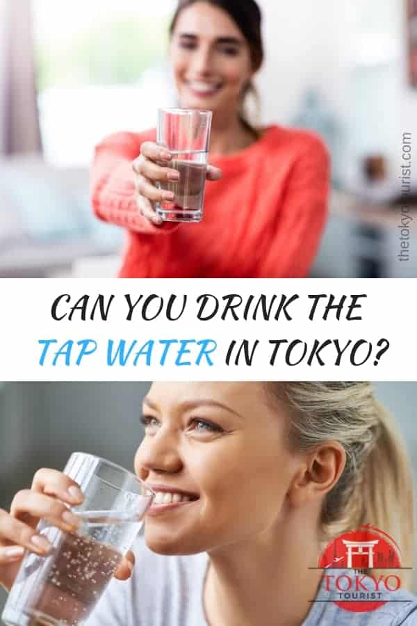 Can you drink the tap water in Tokyo? To women drinking water. Perfect for Pinterest.