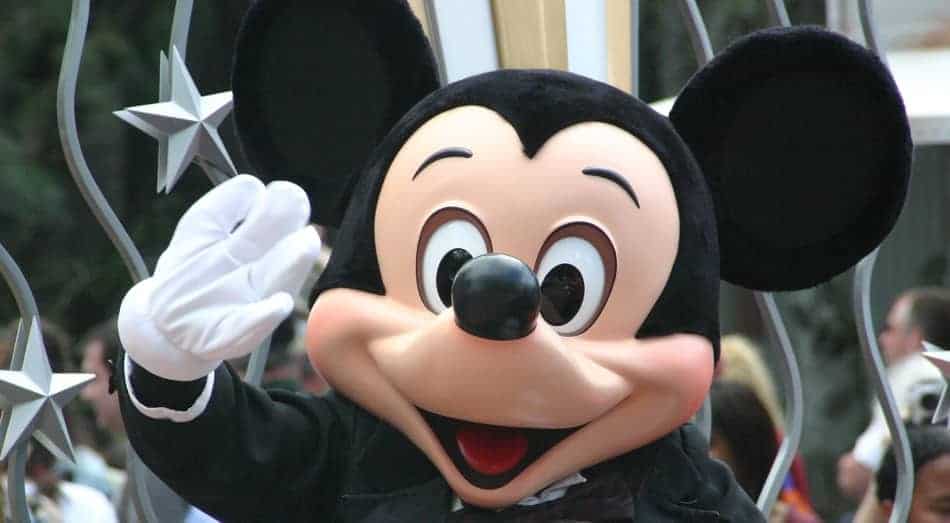 Closeup of Mickey Mouse
