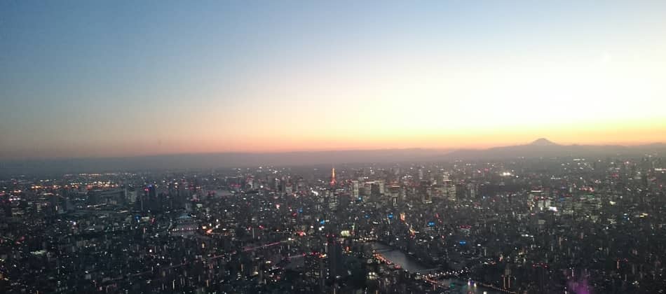 View from Tokyo Skytree at Sunset