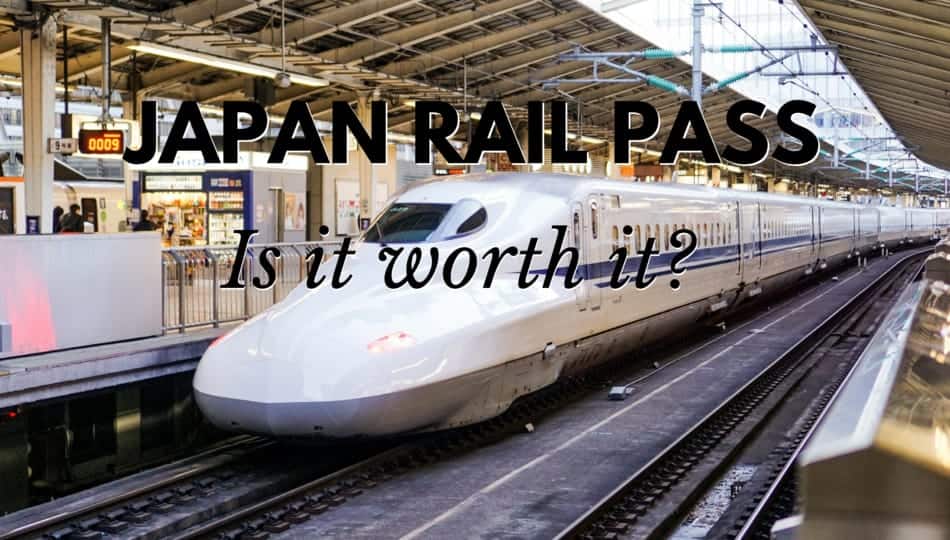 Japan Rail Pass is it worth it? Photo of a Shinkansen train in the station.