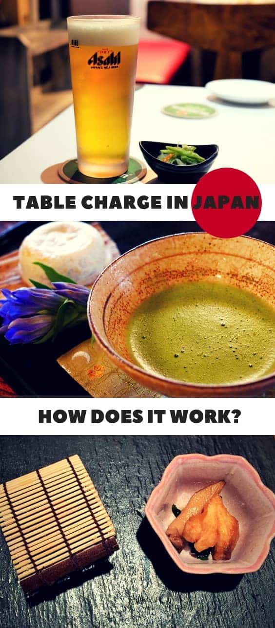 Table charge in Japan photo. Perfect for Pinterest.