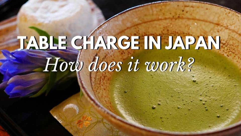 Table charge in Japan. A photo of a bowl of spinach soup.