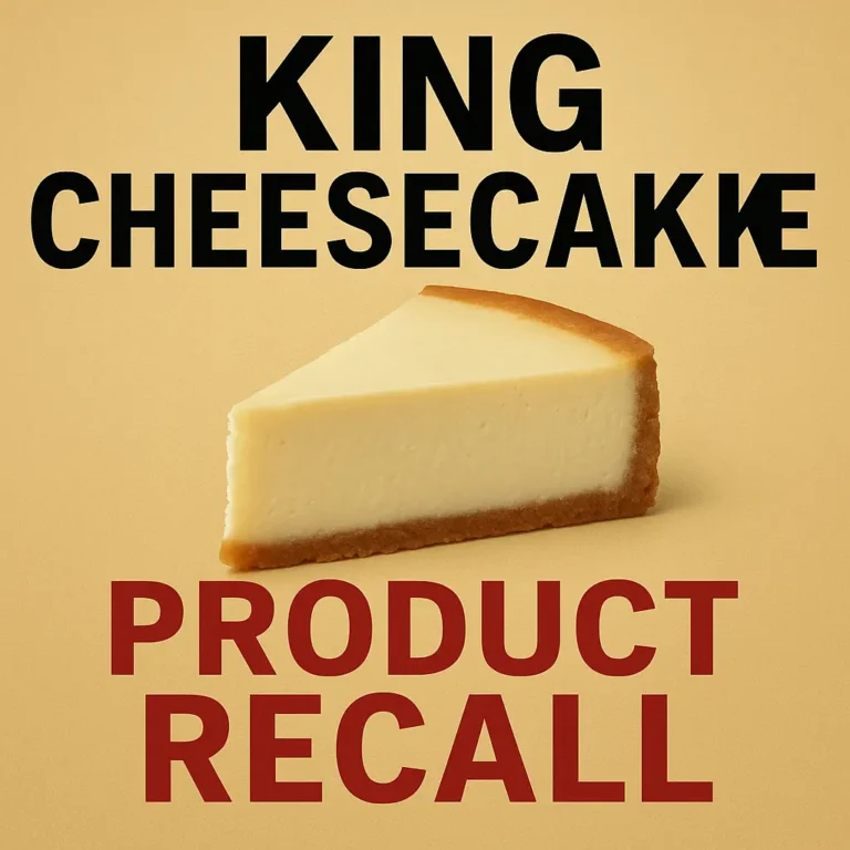 king cheesecake recall