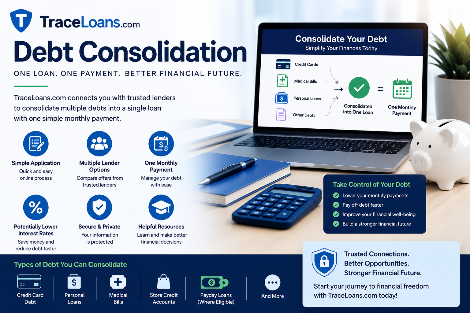 TraceLoans.com Debt Consolidation