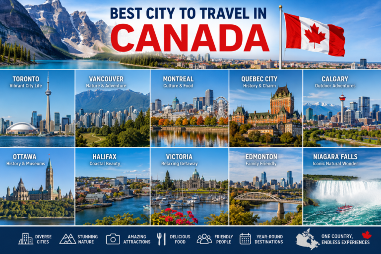 best city to travel in canada​