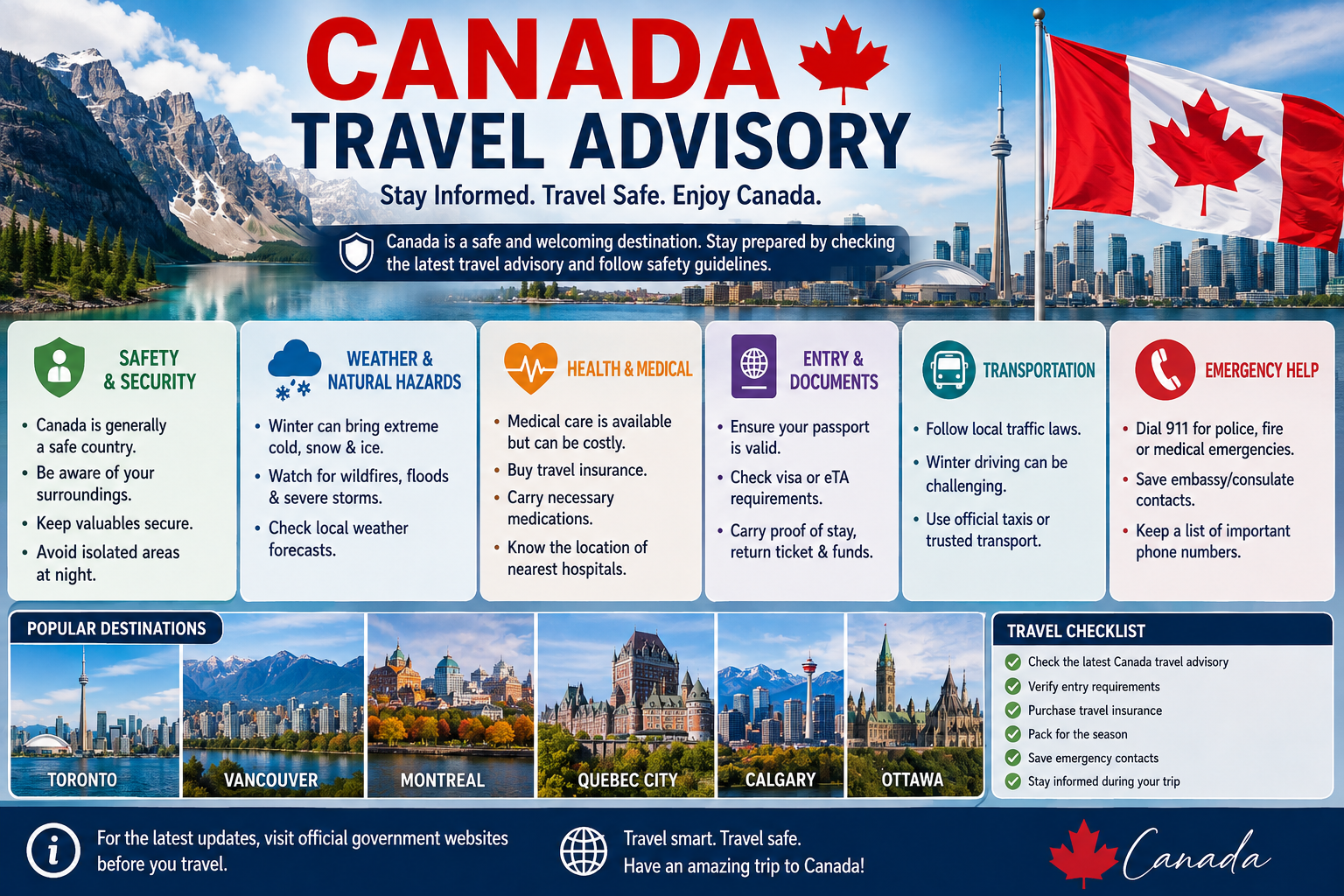 canada travel advisory​