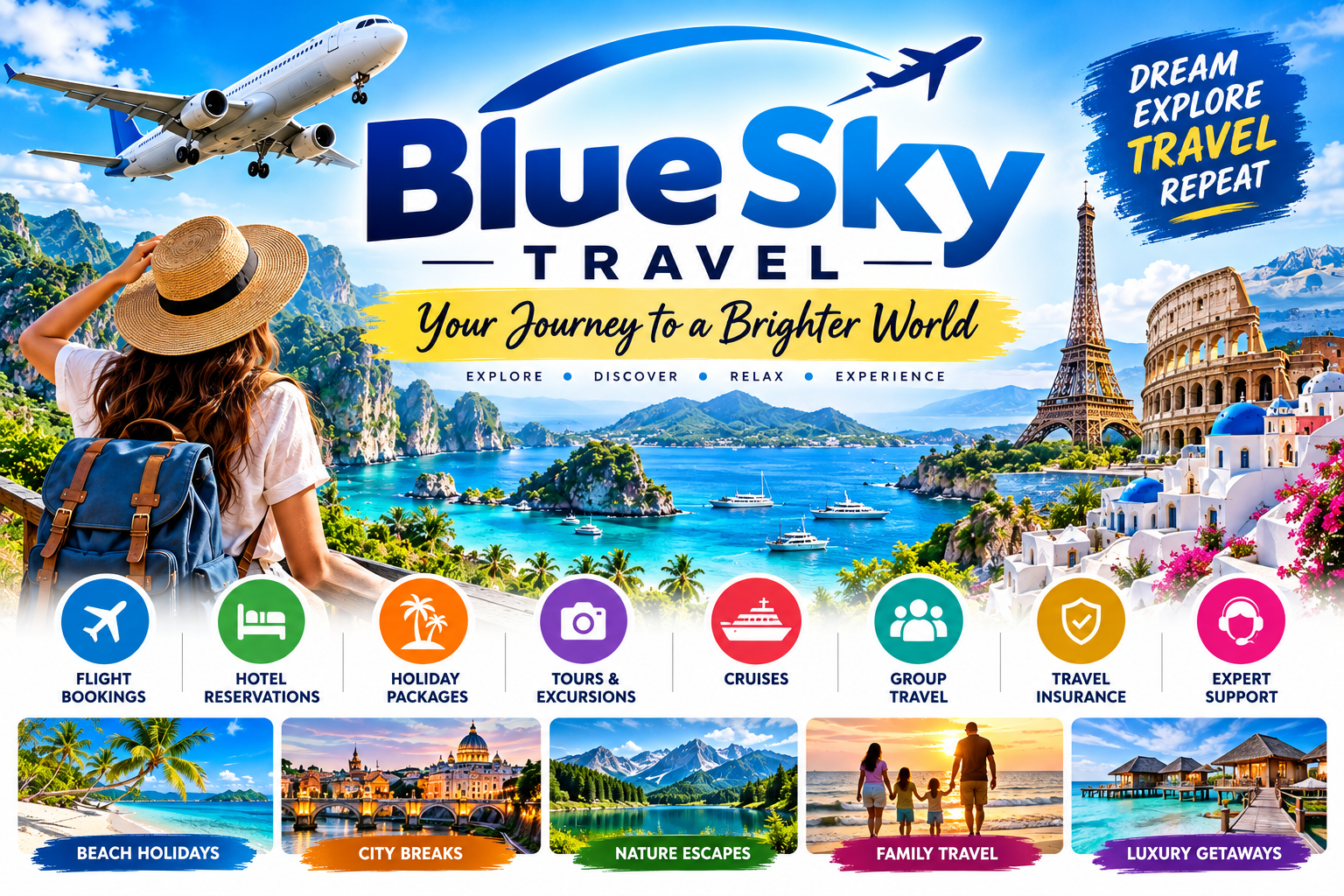 blue sky travel​